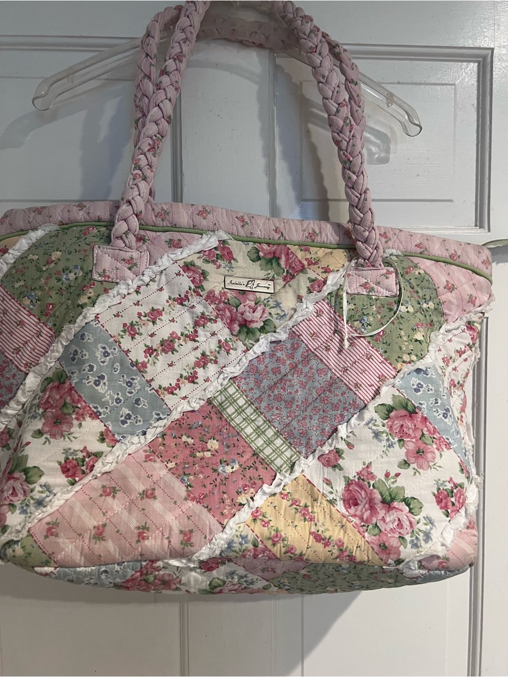 Quilted Floral Patchwork Tote Bag - Pink Multi